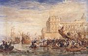 David Cox Embarkation of His Majesty George IV from Greenwich (mk47) china oil painting reproduction